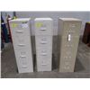 Image 1 : (3) 4-DRAWER FILING CABINET