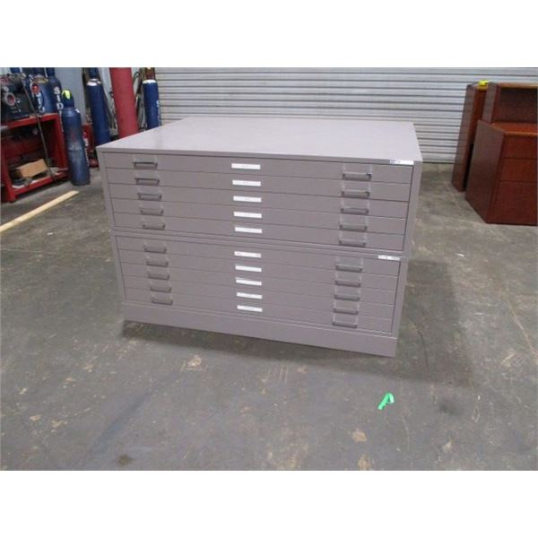 (10) DRAWER FLAT PLAN FILING CABINET