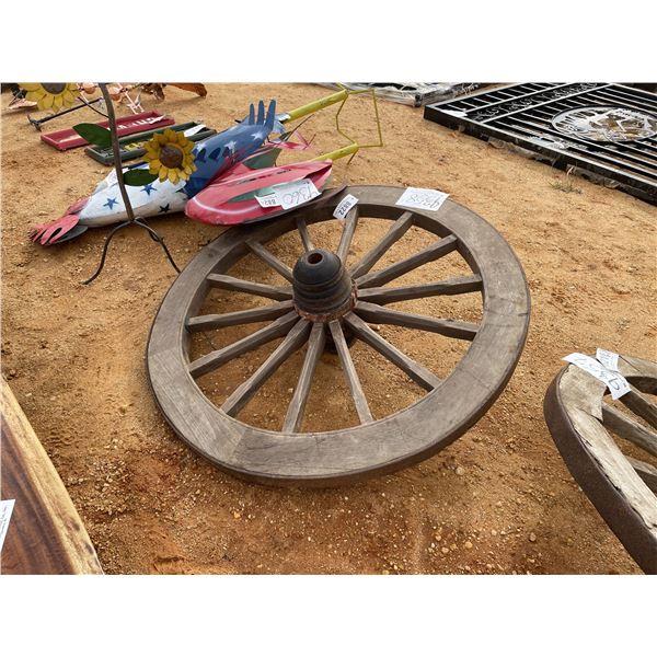 WOODEN WAGON WHEEL