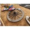 Image 1 : WOODEN WAGON WHEEL