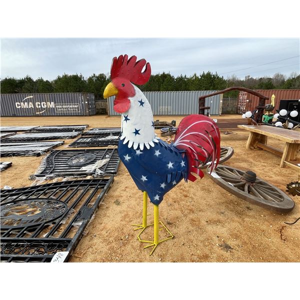 METAL ART ROOSTER, 6 FT