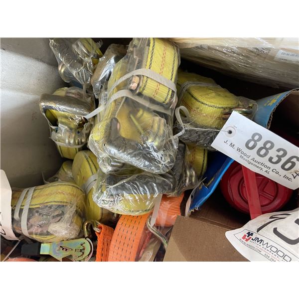 (4) CARGO RACHET STRAPS, 2"W x 27'L