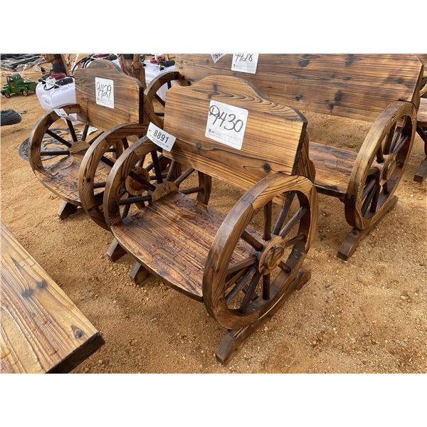 WAGON WHEEL CHAIR