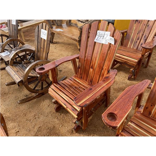 RED CEDAR GLIDER/ROCKER