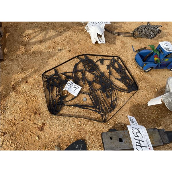 3 HORSES METAL ART WALL HANGER