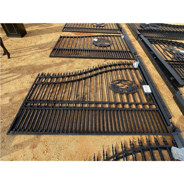 BI-PARTING GATE W/POST, 16 FT, ELK SCENE