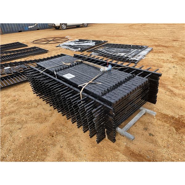 (14) WROUGHT IRON FENCE PANELS