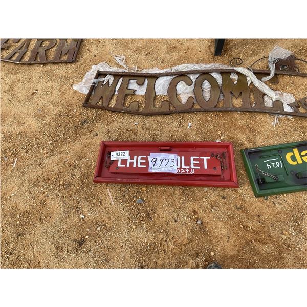 CHEVROLET TAILGATE METAL SIGN