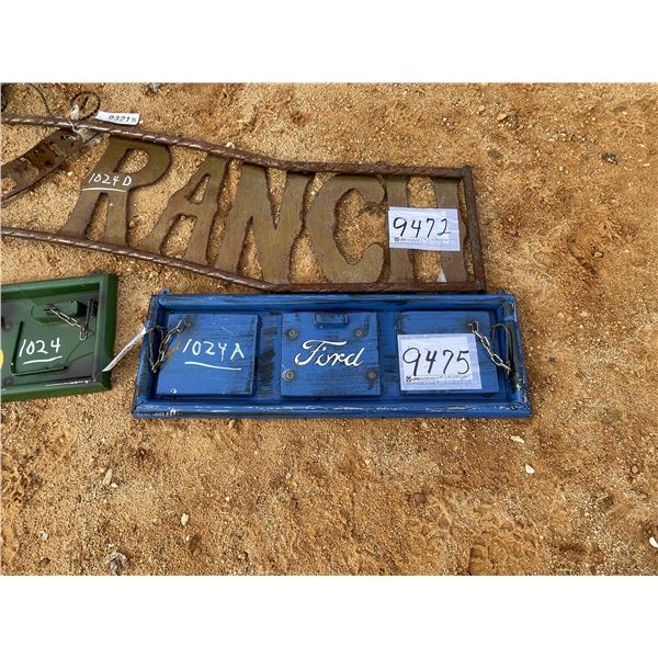 FORD TAILGATE METAL SIGN