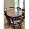 Image 1 : Dark Oak Dining Set 5 Chairs 1 Captain 44L