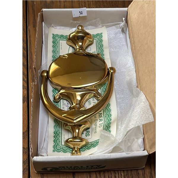 Quality Hardware Brass Door Knocker