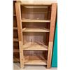 Image 1 : Wooden Shelving Unit 30L x 18D x 60H And Locker 16L x 16D x 61H