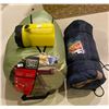 Image 1 : Escort Sleeping Bag 35 x 75 And Ventura Sleeping Bag 90 x 36 With Camping Flashlight (dead)