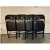 Image 1 : Set Of Four Black Folding Chairs