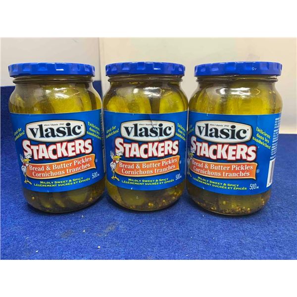 Vlasic Stackers Bread & Butter Pickles (3 x 500ml)