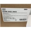 Image 1 : FROZEN - Upper Crust Sesame Bagel Baked 17.2lb Box = 72 Count