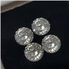Image 2 : Pack Of 4 Laser Cut Moissanite Test Like Diamond, Looks Better(4ct) , Suggested Retail Value $400