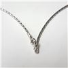 Image 3 : 10K White Gold 0.83G 17" Necklace, Suggested Retail Value $200