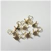 Image 1 : 14K Yellow Gold Pack Of 8 App 0.8G 4.5Mm Finding, Suggested Retail Value $250