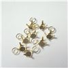 Image 2 : 14K Yellow Gold Pack Of 8 App 0.8G 4.5Mm Finding, Suggested Retail Value $250