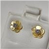 Image 3 : 14K Yellow Gold Diamond And Mother Of Pearl 2In1 Earrings, Made in Canada, Suggested Retail Value $7