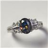 Image 2 : Silver Mystic Topaz And Cz Ring, Suggested Retail Value $120