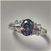 Image 3 : Silver Mystic Topaz And Cz Ring, Suggested Retail Value $120