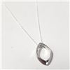 Image 2 : Silver Diamond 18" Necklace, Suggested Retail Value $200