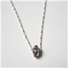 Image 2 : Silver Crystal 16" Necklace, Suggested Retail Value $50