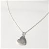 Image 2 : Silver Heart Shape 16" Necklace, Suggested Retail Value $60