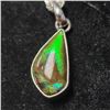 Image 1 : Silver Canadian Ammolite 16" (Picture Is Only For Display For The Color Effect, You Will Get A Simil
