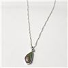 Image 3 : Silver Canadian Ammolite 16" (Picture Is Only For Display For The Color Effect, You Will Get A Simil