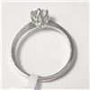 Image 5 : 14K White Gold White Moissanite Tests Like Diamond, Looks Better Ring (~Size 6)(Ring is resizable fo
