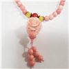 Image 2 : Poly Coral Necklace (~Size 0) (~length 32 inches), Suggested Retail Value $200