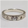 Image 1 : Silver Cubic Zirconia Ring (~Size 9)(~weight 3.25g), Suggested Retail Value $120