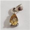 Image 3 : Silver Citrine Earring & Pendant Set (~Size 0) (~length 0 inches), Suggested Retail Value $160