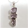 Image 1 : Silver Amethyst Necklace (~Size 0) (~length 20 inches) (~weight 7.91g), Suggested Retail Value $360