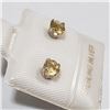 Image 2 : Silver Citrine(0.5ct) Earrings (~Size 0) (~length 0 inches), Suggested Retail Value $100