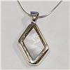 Image 1 : Silver Mother Of Pearl Necklace (~Size 0) (~length 19 inches) (~weight 7.36g), Suggested Retail Valu