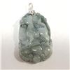 Image 1 : Silver Jadeite Pendant (~Size 0) (~length 0 inches), Suggested Retail Value $200