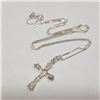 Image 3 : Silver Necklace (~Size 0) (~length 20 inches) (~weight 3.2g), Suggested Retail Value $120