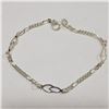Image 1 : Silver Bracelet (~Size 0) (~length 7.5 inches) (~weight 3.61g), Suggested Retail Value $100