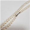 Image 2 : Silver Freshwater Pearl Necklace (~Size 0) (~length 16 inches), Suggested Retail Value $240
