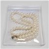 Image 3 : Silver Freshwater Pearl Necklace (~Size 0) (~length 16 inches), Suggested Retail Value $240