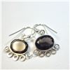 Image 1 : Silver Smokey Quartz Earrings, Suggested Retail Value $160