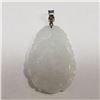 Image 1 : Silver Jadeite Pendant (~Size 0) (~length 0 inches), Suggested Retail Value $200