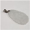 Image 2 : Silver Jadeite Pendant (~Size 0) (~length 0 inches), Suggested Retail Value $200