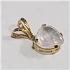 Image 2 : 10K Yellow Gold Moonstone(1ct) Pendant (~Size 0) (~length 0 inches), Suggested Retail Value $120