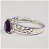 Image 3 : Silver Amethyst Ring (~Size 7)(~length 0 inches), Suggested Retail Value $100