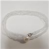 Image 1 : Silver White Quartz Freshwater Pearl Necklace (~Size 0) (~length 16 inches), Suggested Retail Value 